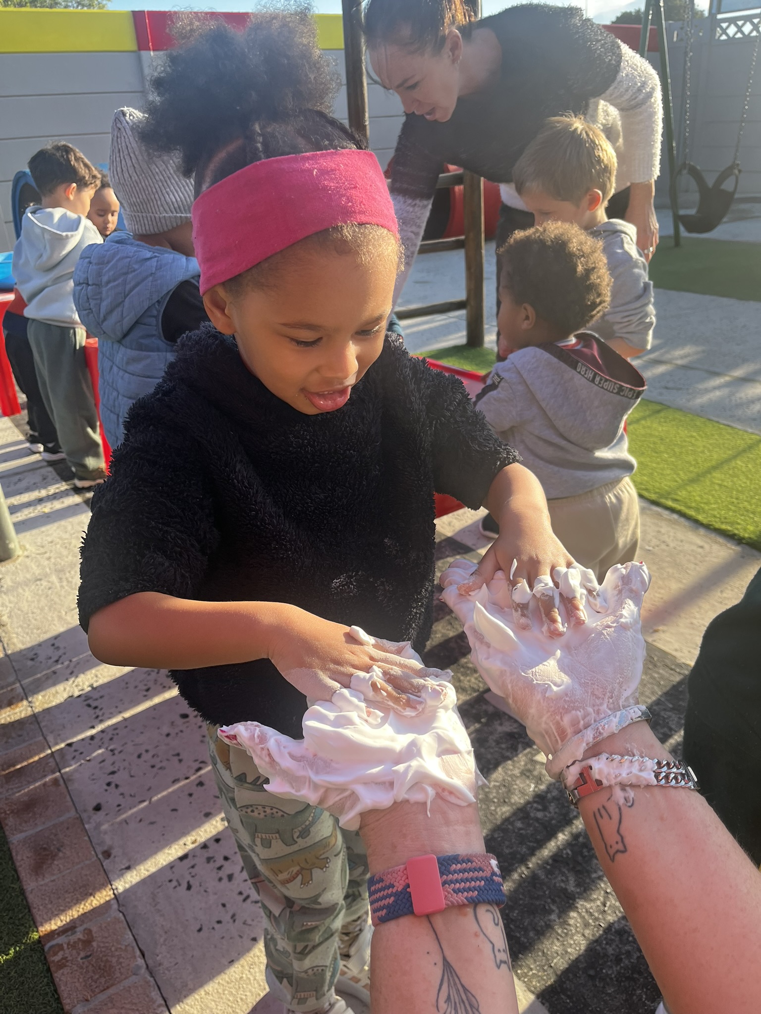 Sensory play activity at Ashron